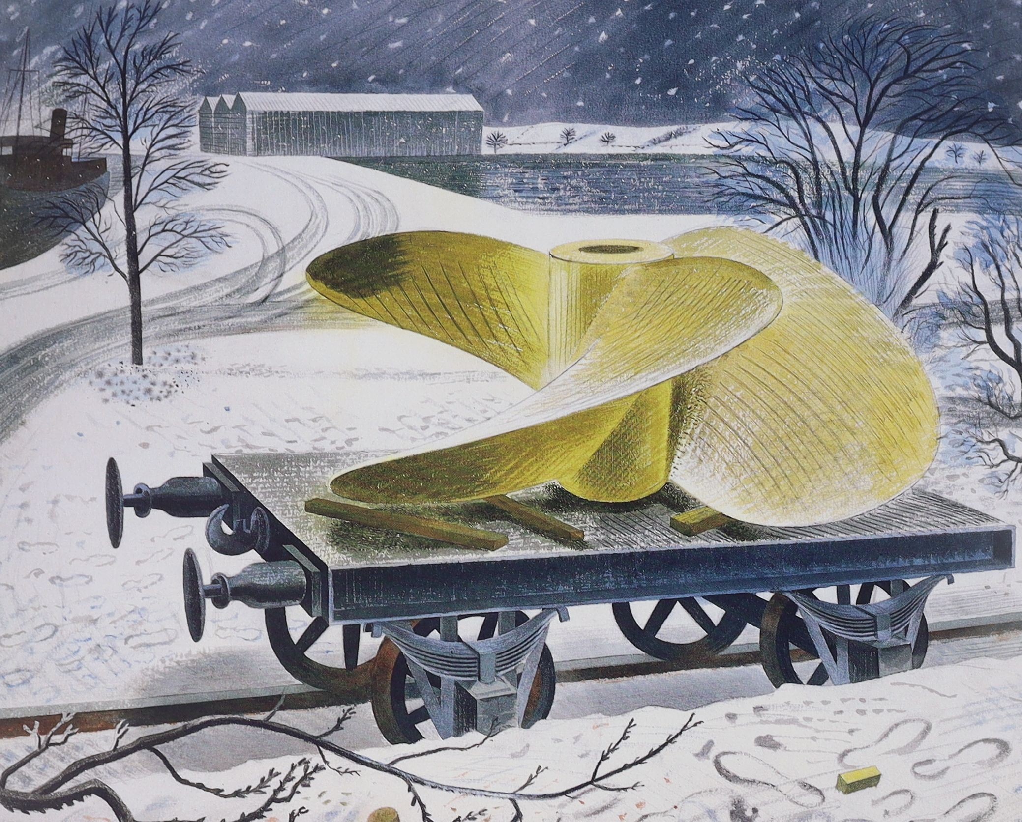 Ullmann, Anne [ed.] - Ravilious at War. 1st and limited edition, one of 750. Adorned with coloured frontispiece and numerous illustrations, many coloured. Half title and dedication pages. Original cloth with title label